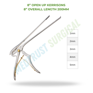 Rongeur Kerrison ouvert 8 pouces 200 mm, instrument chirurgical pour la colonne vertébrale, pour la coupe osseuse en chirurgie de la colonne vertébrale - Product Image 2