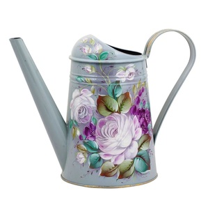 Arrosoir rond en fer émaillé, couleurs assorties, avec autocollants, idéal pour plantes, pépinières et jardins – Meilleures ventes - Product Image 5