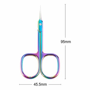 Ciseaux à cuticules à pointe incurvée extra-affûtée, ciseaux de manucure personnalisés avec revêtement en titane - Product Image 6