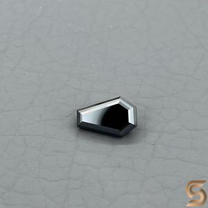 Moissanita Negra Cultivada en Laboratorio, Corte Ataúd, 3.56CT, Piedra Suelta, 12.4x8.1mm, Gema Gótica Alargada - Product Image 2