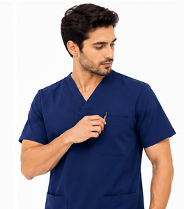 Tenue médicale professionnelle pour hommes, ensemble jogging 2 pièces, respirant, en spandex, uniforme de médecin/infirmier, tendance - Product Image 6