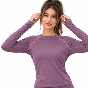 Haut de loisirs pour femme en laine mérinos - Product Image 1