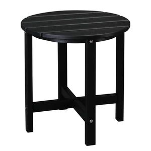 Single Layer 46*46*46cm <b>Black</b> Round HDPE <b>Side</b> <b>Table</b> for Outdoor Use - Product Image 4