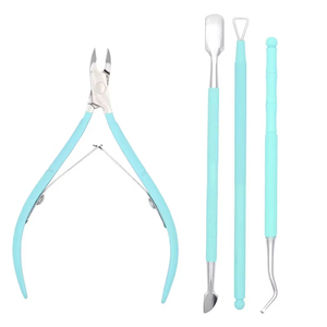 Coupe-cuticules en acier inoxydable, outil d'amélioration des ongles, pince à peaux mortes, dissolvant de vernis, kit d'amélioration des ongles - Product Image 1