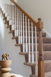 Custom Solid Poplar <b>Pin</b> Top Baluster 42 Inch Wooden Stair Spindle Easy Installation Stair Parts - Product Image 5