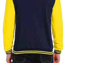 เสื้อแจ็คเก็ตวาร์ซิตี้คอปกบางสำหรับผู้ชาย ออกแบบตามสั่ง OEM คุณภาพสูง เสื้อแจ็คเก็ตเบสบอลสไตล์วิทยาลัย - Product Image 6