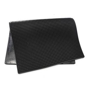 Tapis de Barbier Antidérapant Noir IKZARSA CIK-110 Marque Privée - Tapis de Comptoir de Salon Personnalisé Résistant à la Chaleur en ABS+PC/Silicone Recyclé - Product Image 3