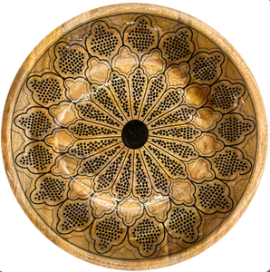 Juego de Tazones de Servir de Madera de Acacia de Estilo Moderno con Diseño de Mariposa Esmaltada y Cucharas, Ecológicos para Comida, Pasta, Palomitas, Uso en Cocina - Product Image 6