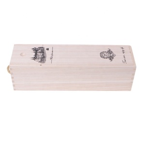 Caja de almacenamiento de vino de madera personalizada, botella de vino individual, embalaje de regalo, caja de juego de whisky de madera - Product Image 3