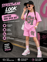Ensemble de survêtement de basket-ball pour garçons, couleur marron 23, manches courtes, séchage rapide, tenue sportive d'été, col rond, short à taille élastique