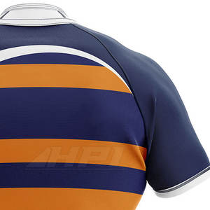 Camiseta de Rugby de Poliéster de Manga Corta para Hombre, Camiseta Deportiva para Partidos de Equipo, Camiseta de Rugby con Logotipo Personalizado Estampado para Entrenamiento - Product Image 5