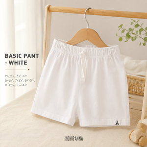 Premium white <b>trousers</b> offering soft texture flexible movement and durable quality for <b>school</b> weekends and family outings - Product Image 1
