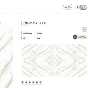 Carreaux de porcelaine blanche brillante de qualité supérieure 800x1600 1200x1800 750x1500mm, grands formats pour maison, bureau et commerce - Product Image 1