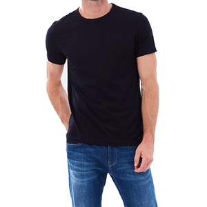 Wholesale High-Performance Men's Cotton-Polyester Blend T-Shirt Soft Breathable Sweat-<b>Wicking</b> Activewear Blank Custom Logo - Product Image 6