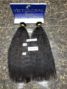 Cheveux vierges bruts non traités crépus droits Yaki Cheveux cambodgiens crépus droits Cheveux à pointe K - Product Image 5