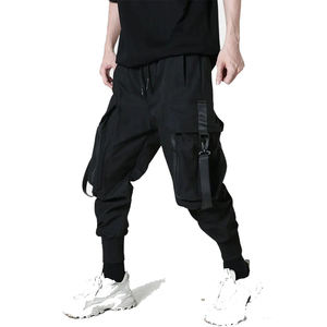 Pantalon cargo tactique pour homme, style techwear, multipoches, streetwear, joggers, pantalon harem urbain hip hop, noir, cyberpunk, pantalon d'extérieur - Product Image 3