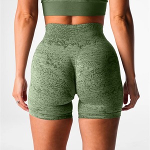 Pantalones Cortos de Yoga Tallas Grandes para Mujer, de Cintura Alta, Elásticos, para Gimnasio y Fitness, Estilo Biker, con Control de Abdomen, para Curvas, Pantalones Cortos de Entrenamiento - Product Image 2