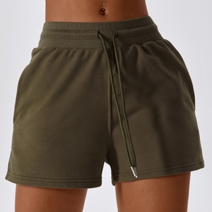 Shorts de sport personnalisés pour femmes, shorts de jogging, shorts de sport épais en coton et polyester pour femmes - Product Image 5