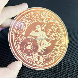 Posavasos Rectangular Clásico de Acrílico y Cerámica Holográfica Ecológica, Personalizado con Impresión, Diseño de Marca, Japón - Product Image 3