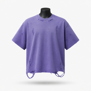 Camiseta Oversize Personalizada para Hombre, de Algodón Pesado, Estilo Vintage Desgastado, Streetwear, Venta al por Mayor Directa de Fábrica - Product Image 1