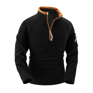 Sudadera Unisex SPINE CRAFT Gris con Cierre de Cremallera, Cuello Alto, Corte Holgado, Largo Regular, Color Sólido, Tejido de Felpa Francesa Informal - Product Image 4
