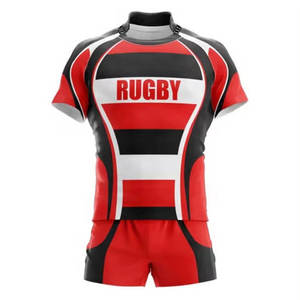 Maillot de rugby en gros : Usine spécialisée, maille respirante haute résistance en polyester, manches courtes, pour équipes scolaires, clubs et académies, coupe personnalisée - Product Image 5