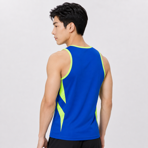 เสื้อกล้ามออกกำลังกายผู้ชาย พิมพ์โลโก้ได้ ระบายอากาศ แห้งเร็ว ไม่มีแขน เหมาะสำหรับฟิตเนส ออกกำลังกาย เล่นกีฬา คุณภาพสูง - Product Image 4