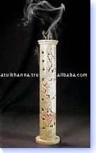 Tour d'encens brûleur indien dernière meilleure qualité stéatite couleur naturelle à la main sculpture fleur conception faite par un designer indien - Product Image 2