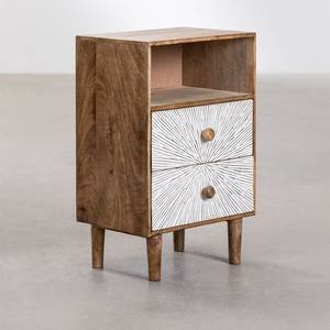 Vandana Nova Vista Pack de 2 mesitas de noche rectangulares de 35x30 cm en madera de mango Kaobany - Product Image 2