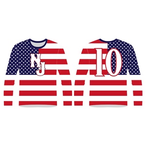 Chemise de compression imprimée par sublimation à séchage rapide pour hommes à manches longues - Product Image 1