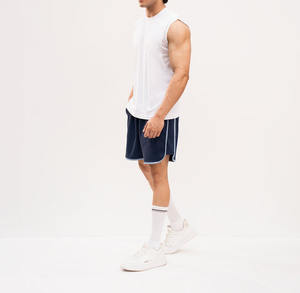 Camiseta Deportiva Personalizada para Hombre, 100% Algodón, Secado Rápido, Camiseta sin Mangas Blanca para Entrenamiento, Camiseta Deportiva Moderna para Gimnasio - Product Image 4