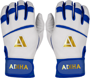 High Quality Smooth Leather Baseball Batting Gloves Anti-Slip <b>Hook</b> Loop Closure Customizable OEM Service Customized Colors Logo - Product Image 1