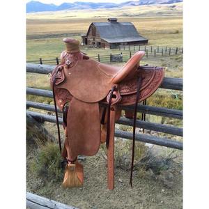 Silla de montar para caballo de la mejor calidad, color marrón, en venta, personalizable, hecha en India, cuero genuino, estilo australiano-inglés, precio económico. - Product Image 6