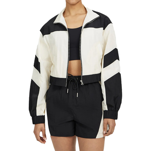 Ensemble de survêtement personnalisé pour l'hiver et l'été, décontracté et ample, deux pièces, veste et short, en polyester et nylon, coupe-vent - Product Image 1