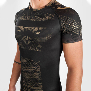 Custom Designed MMA Rash Guard Compression BJJ Gear Short Sleeve Long Length Gym Sport Style for Adults - Product Image 3