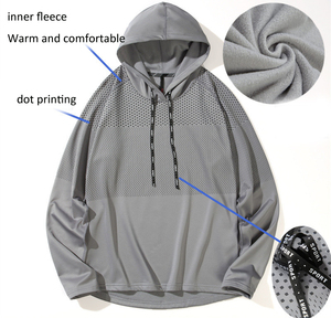 Sudadera con Capucha, Ropa Deportiva de Invierno, Cálida, Informal, Camiseta de Manga Larga para Correr, Ropa de Gimnasio para Hombre, Logotipo Personalizado - Product Image 3