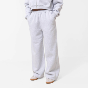 Women's Winter <b>Tracksuit</b> Set Heather <b>Grey</b> <b>Acid</b> <b>Wash</b> Solid 100% Cotton Hooded Drop Shoulder Relaxed Fit Full Length 2 in 1 Design - Product Image 3