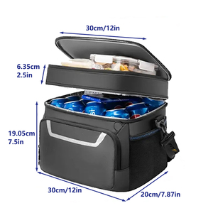 Sac isotherme double couche multifonctionnel et réutilisable en PEVA imperméable pour le camping – Vente chaude - Product Image 5