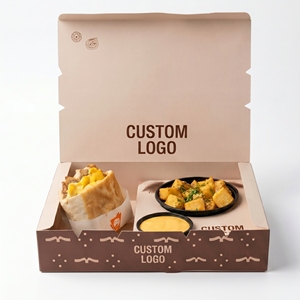 Boîtes en carton pour aliments, conçues avec des matériaux adaptés aux produits alimentaires et une structure robuste, idéales pour l'emballage des aliments et des produits chauds. - Product Image 1