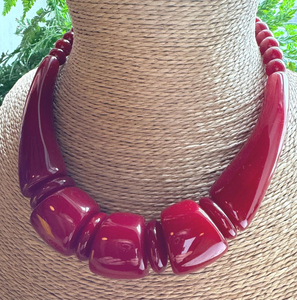 Collar de Resina con Cuentas, Diseño Moderno y Lujoso, Hecho a Mano, Joyería de Moda, Regalo Empresarial, para Damas, Boda - Product Image 1