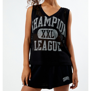 T-shirt en maille surdimensionné pour homme, col rond personnalisé, séchage rapide, pour le football, le basketball et les tenues d'équipe - Product Image 1