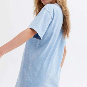 Camiseta Oversize de Mujer con Lavado Ácido, Venta al por Mayor, Personalizada, Transpirable, de Algodón Pesado, Estampado Vintage Desgastado, Estilo Urbano - Product Image 6