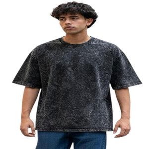 T-shirt décontracté pour homme gris clair à manches courtes, col rond, coupe classique, en maille, avec logo sérigraphié au dos, anti-boulochage, séchage rapide - Product Image 2