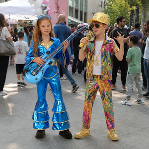 Disfraz de Baile Disco de los 70 para Niños, Pantalones Acampanados, para Halloween, Actuaciones y Fiestas - Product Image 4