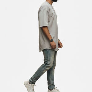 Camiseta para Hombre con Efecto Desgastado, Estilo Casual, Última Moda, Precio al por Mayor, Personalizada - Product Image 5