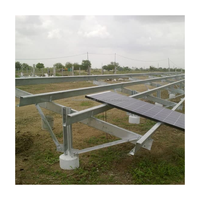 Système de fixation de panneaux solaires en acier galvanisé à chaud, prix usine, pour installation au sol en zone ouverte