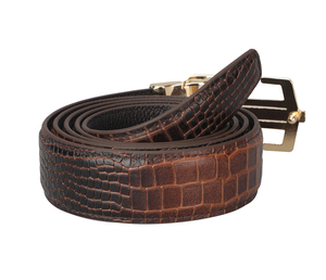 Ceinture pour homme en cuir véritable, ceinture pour homme 3,8 cm, boucle à ardillon, simple et décontractée - Product Image 2