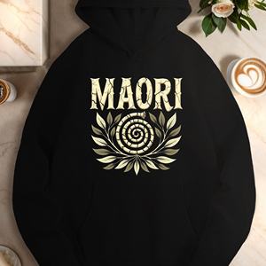 เสื้อมีฮู้ดลำลองของผู้หญิงดีไซน์เนื้อแกะสไตล์เมารี - Product Image 4