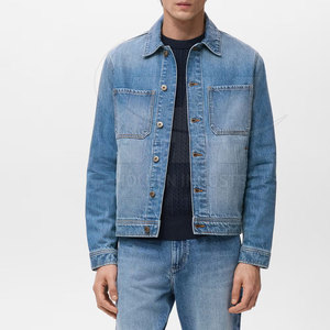 Top Selling Unique Design <b>Men</b> Jeans <b>Jacket</b> In Wholesale Price High Quality Street Wear <b>Men</b> Jeans <b>Jacket</b> - Product Image 2