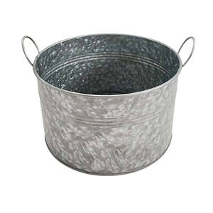 Elegance Design intérieur ou extérieur occasions Bac à glace en métal martelé forme ovale pour les fêtes Refroidisseur de vin Bière Glace Pack de refroidissement - Product Image 3